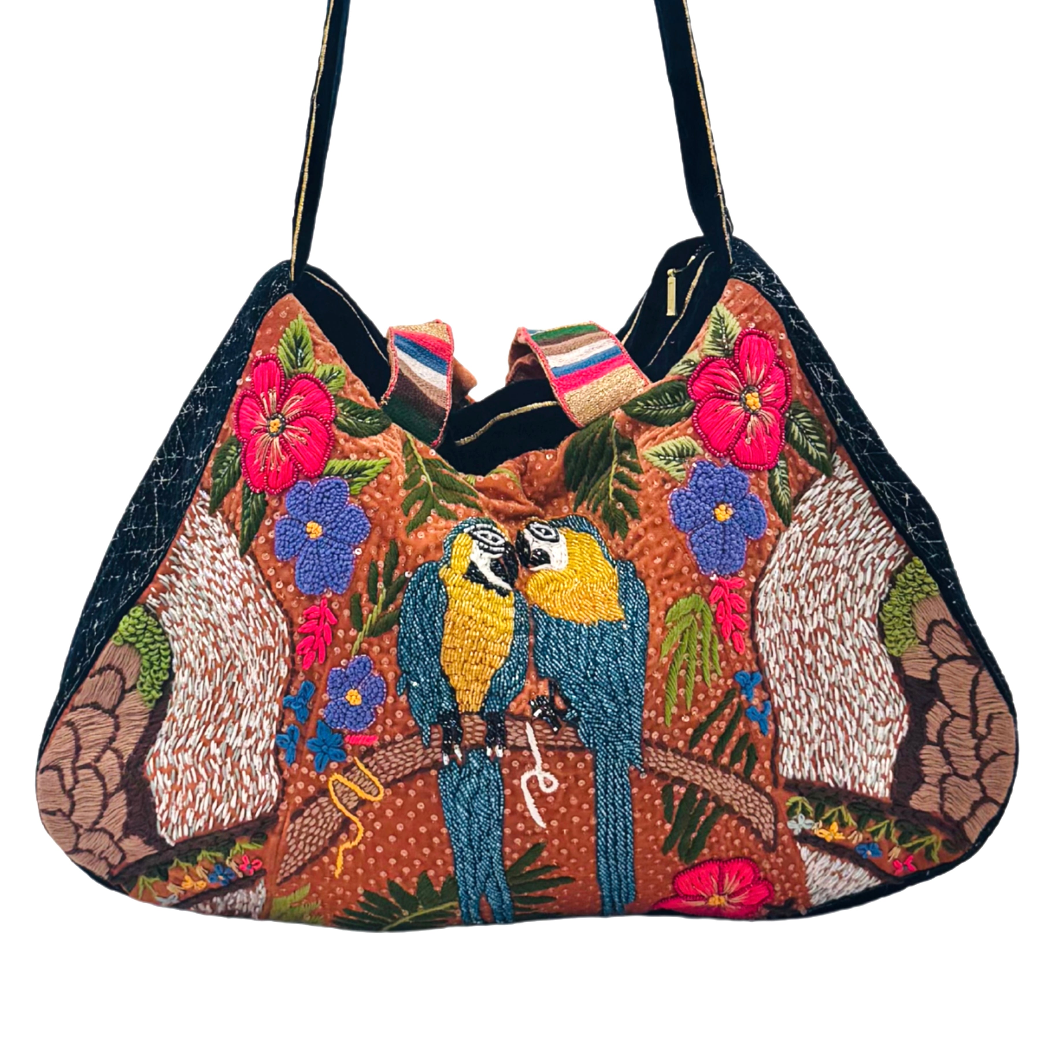 The Malibu Luxe Tote | Handcrafted Tropical Velvet Bag – Aeka Studio