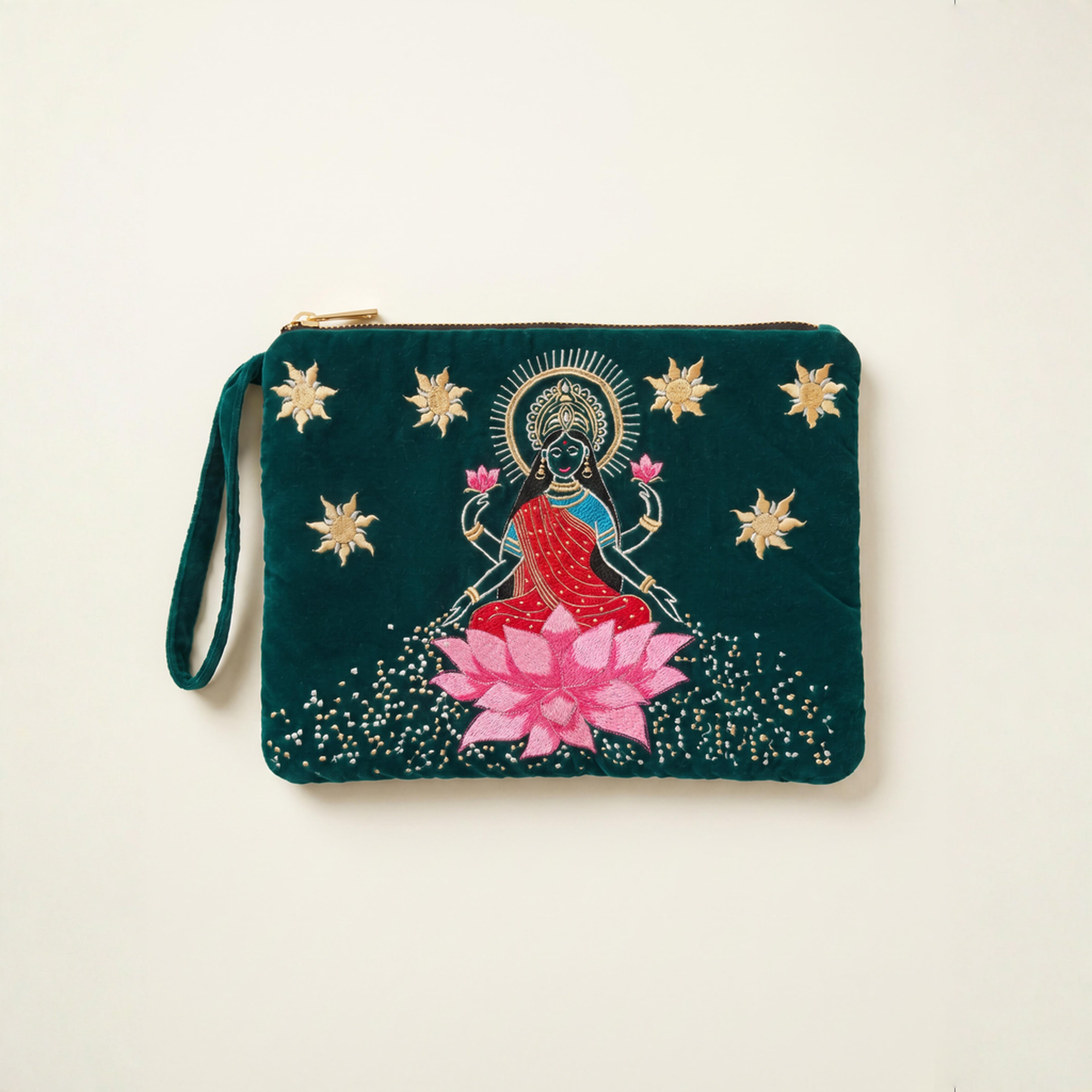 The Devi Pouch Forest Green