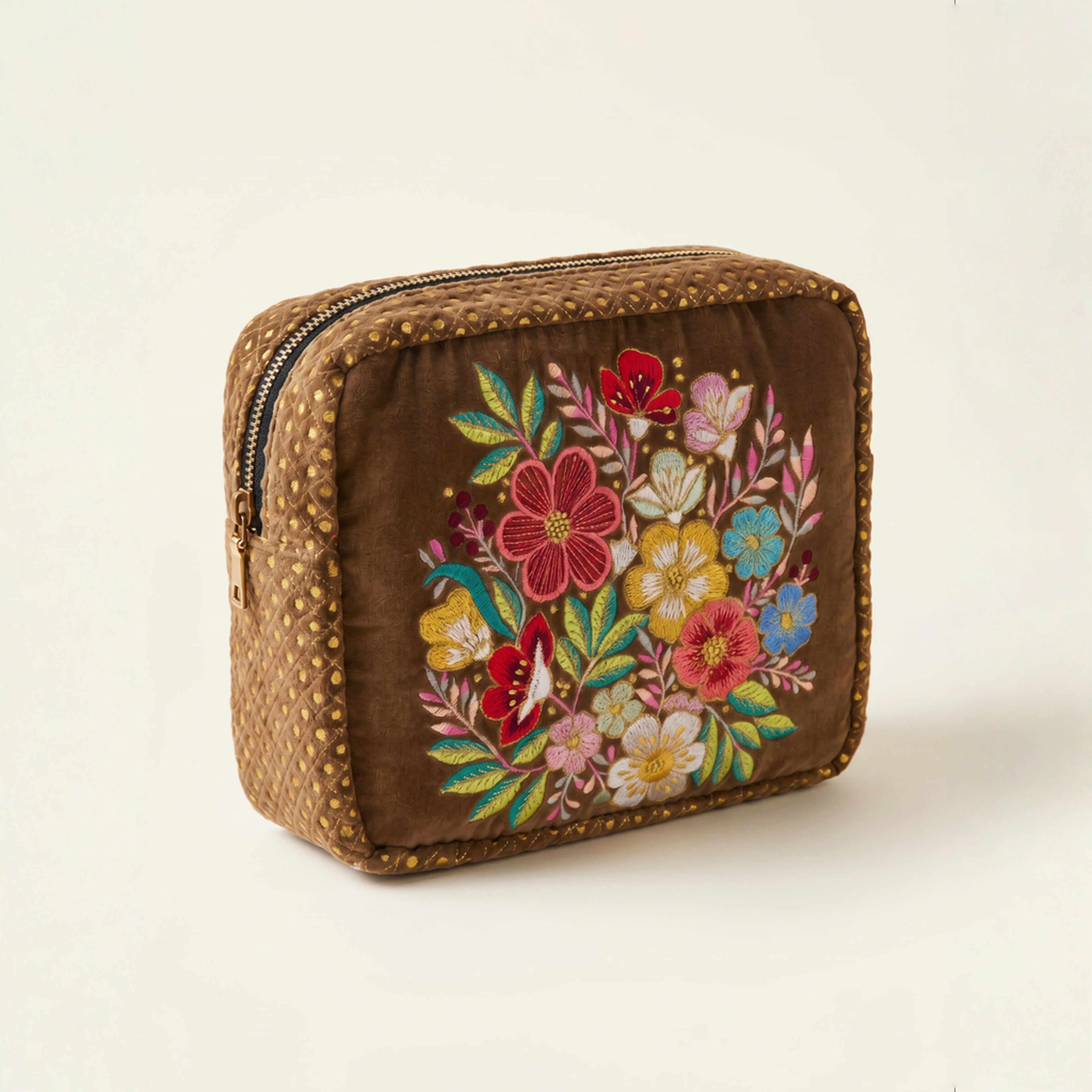 The Olivia Luxe Pouch - Brown