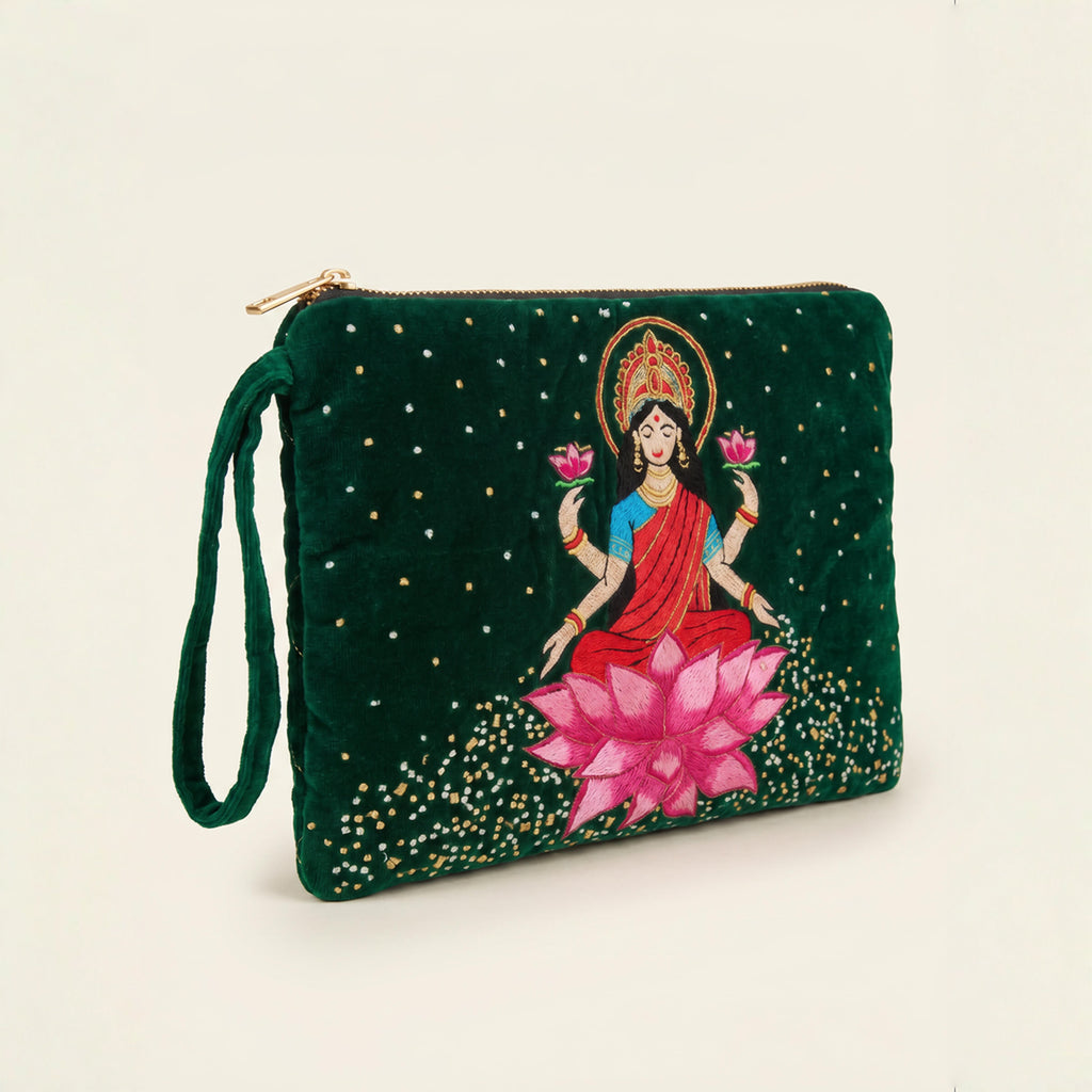 The Devi Pouch Green