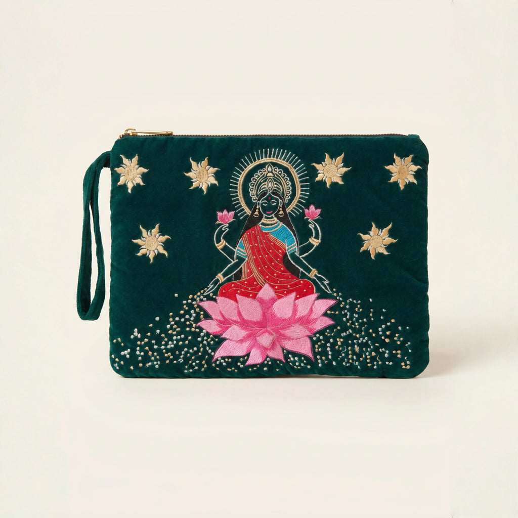 The Devi Pouch Forest Green