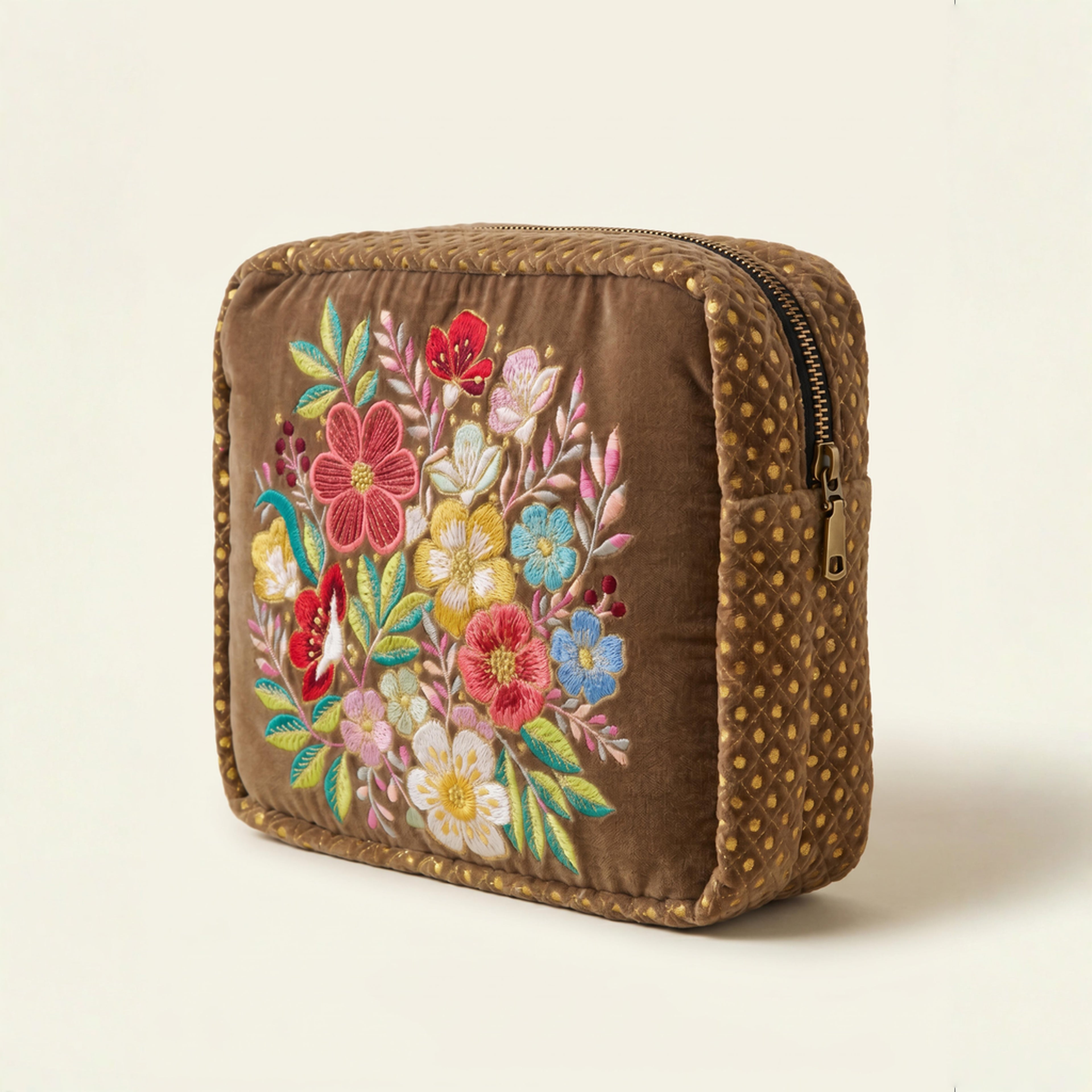 The Olivia Luxe Pouch - Brown