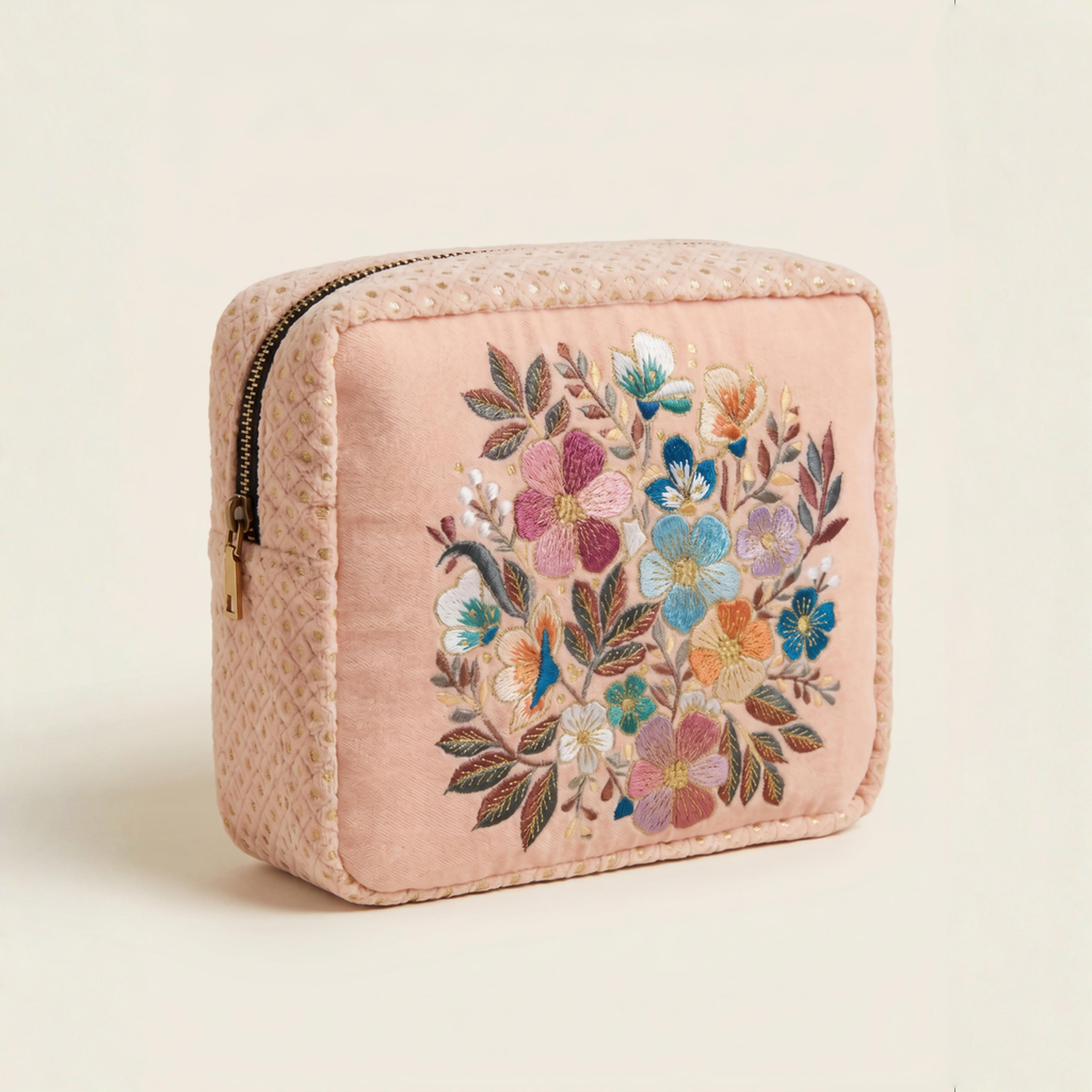 The Olivia Luxe Pouch - Peach