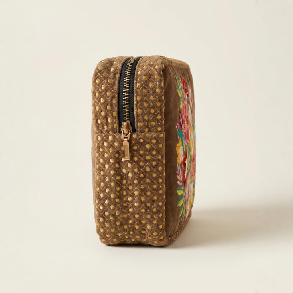 The Olivia Luxe Pouch - Brown