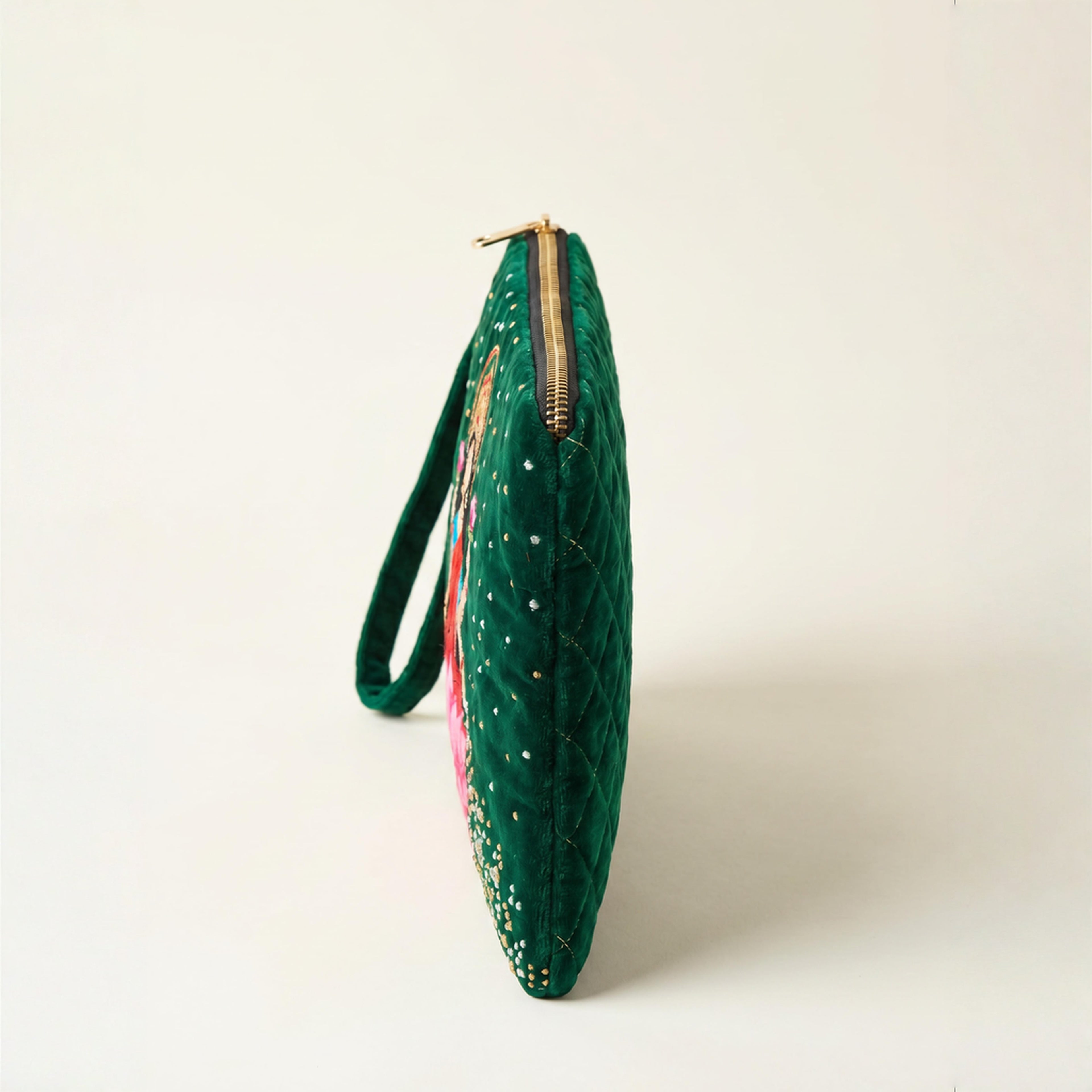 The Devi Pouch Green