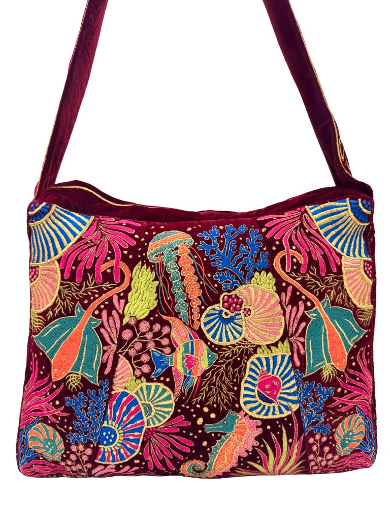 The Azores Luxe Tote - Garnet
