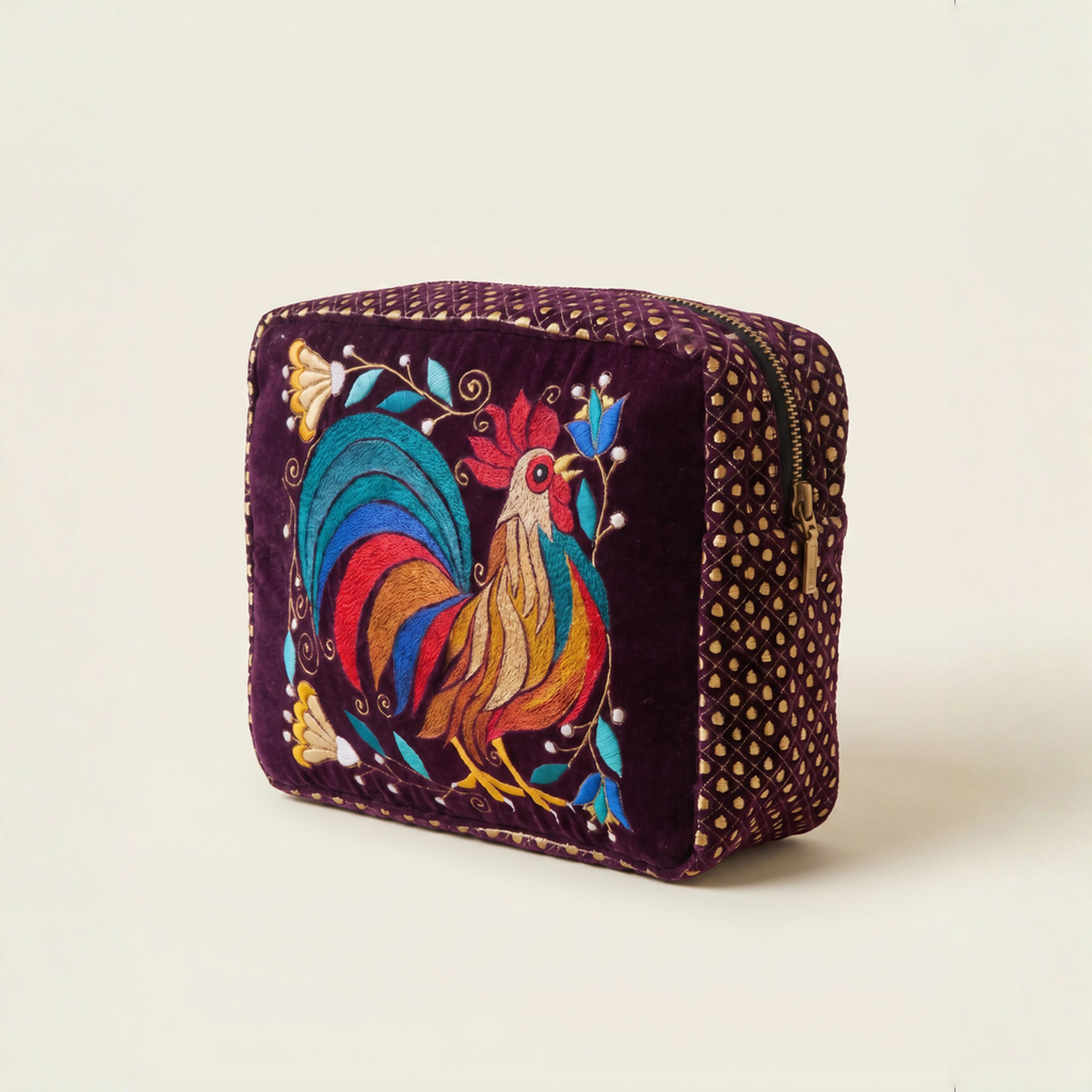 The Rooster Pouch - Burgundy