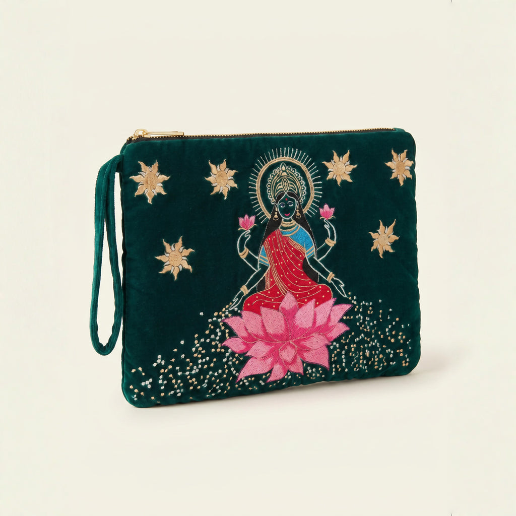 The Devi Pouch Forest Green