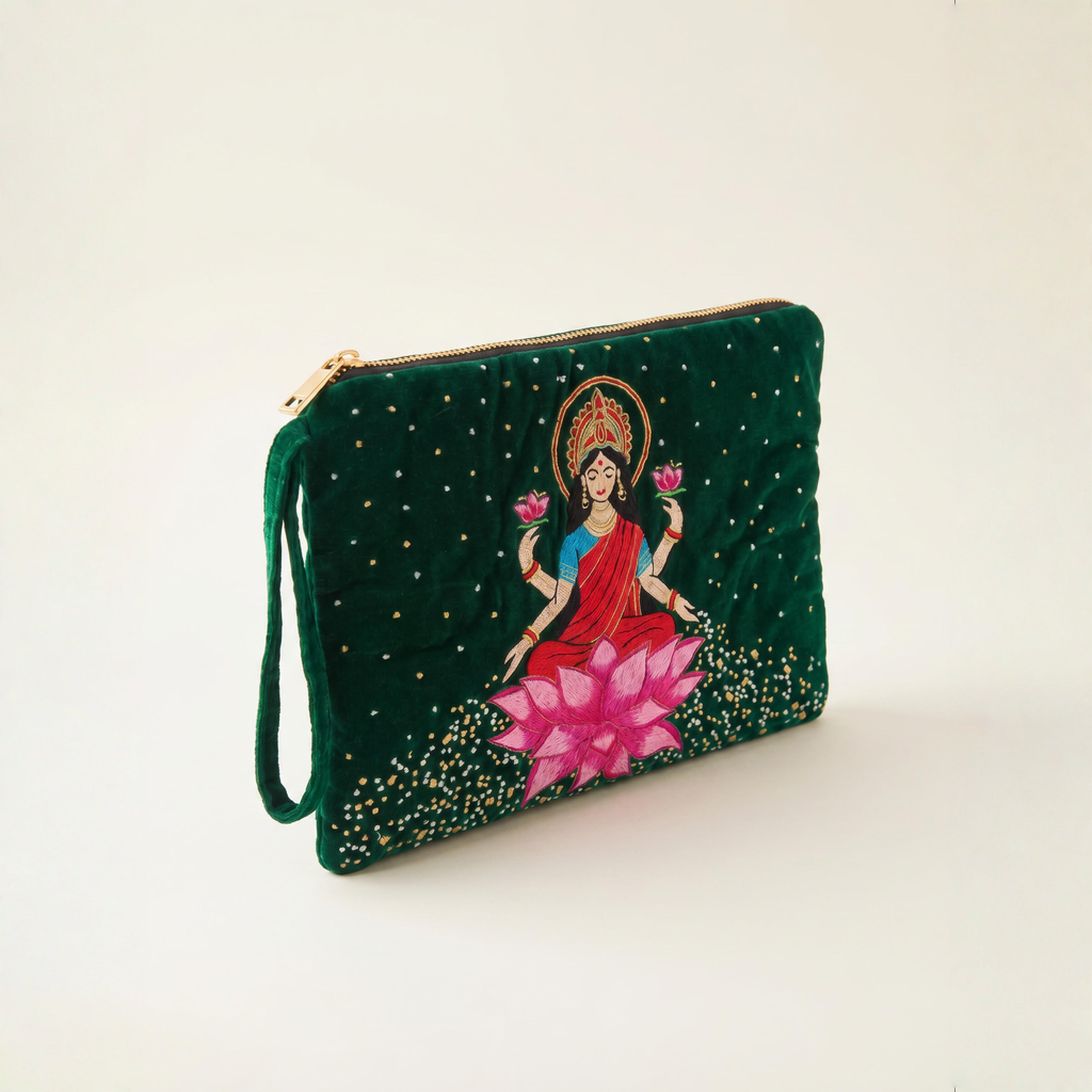 The Devi Pouch Green