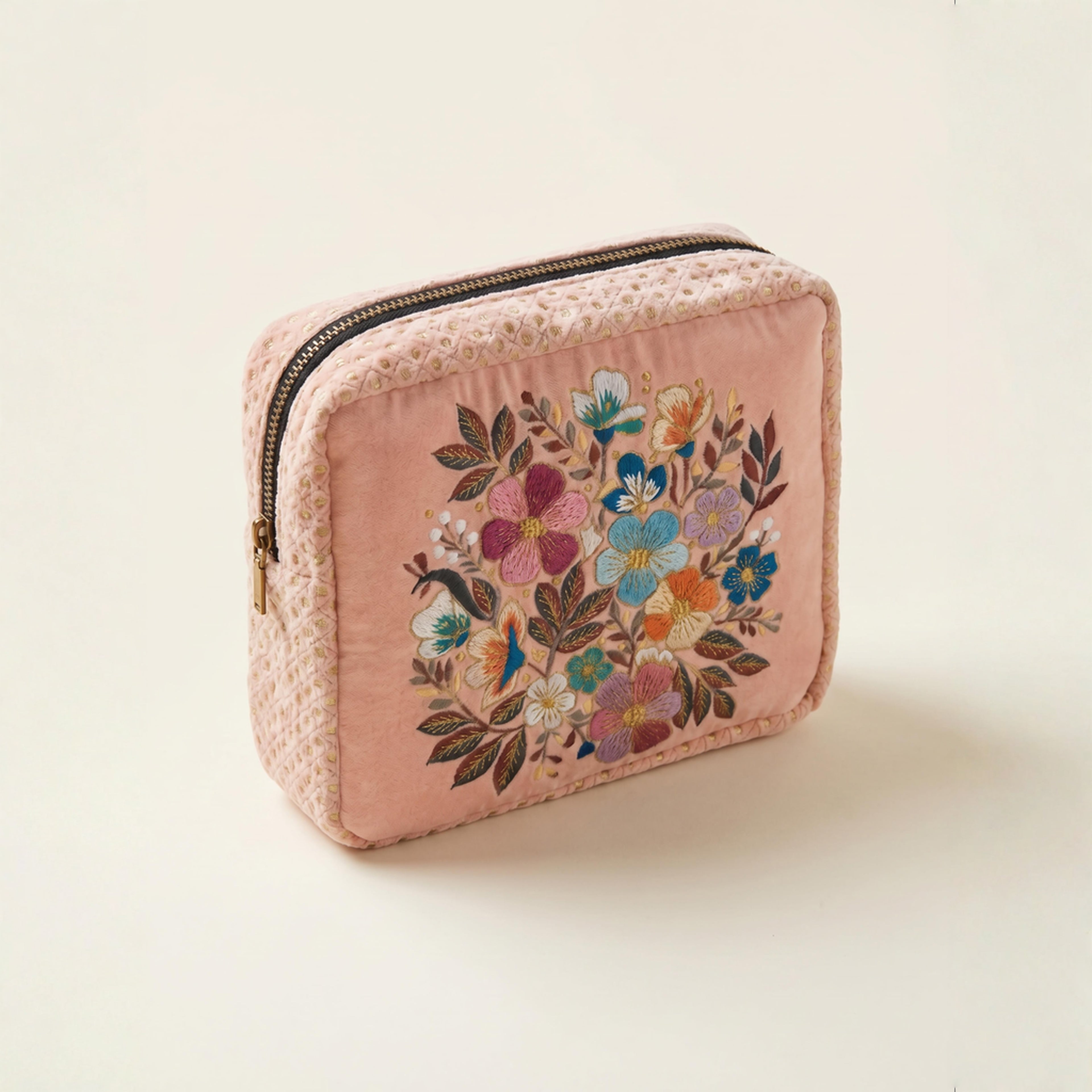 The Olivia Luxe Pouch - Peach