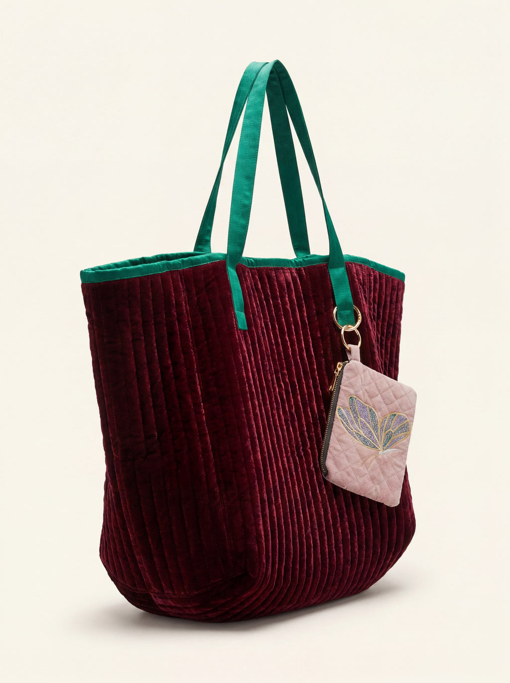 The Cézanne Tote - Burgundy | Teal