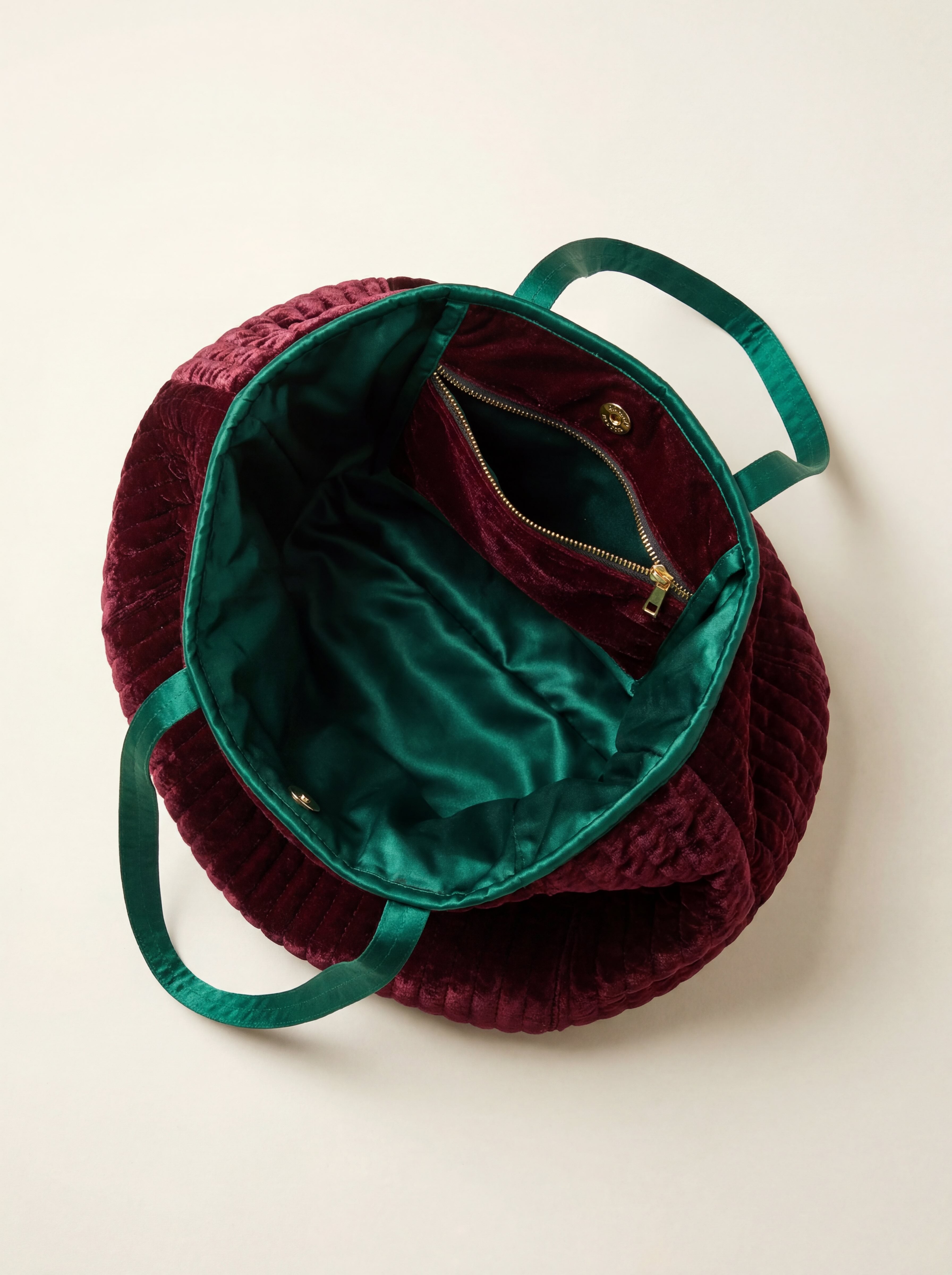 The Cézanne Tote - Burgundy | Teal