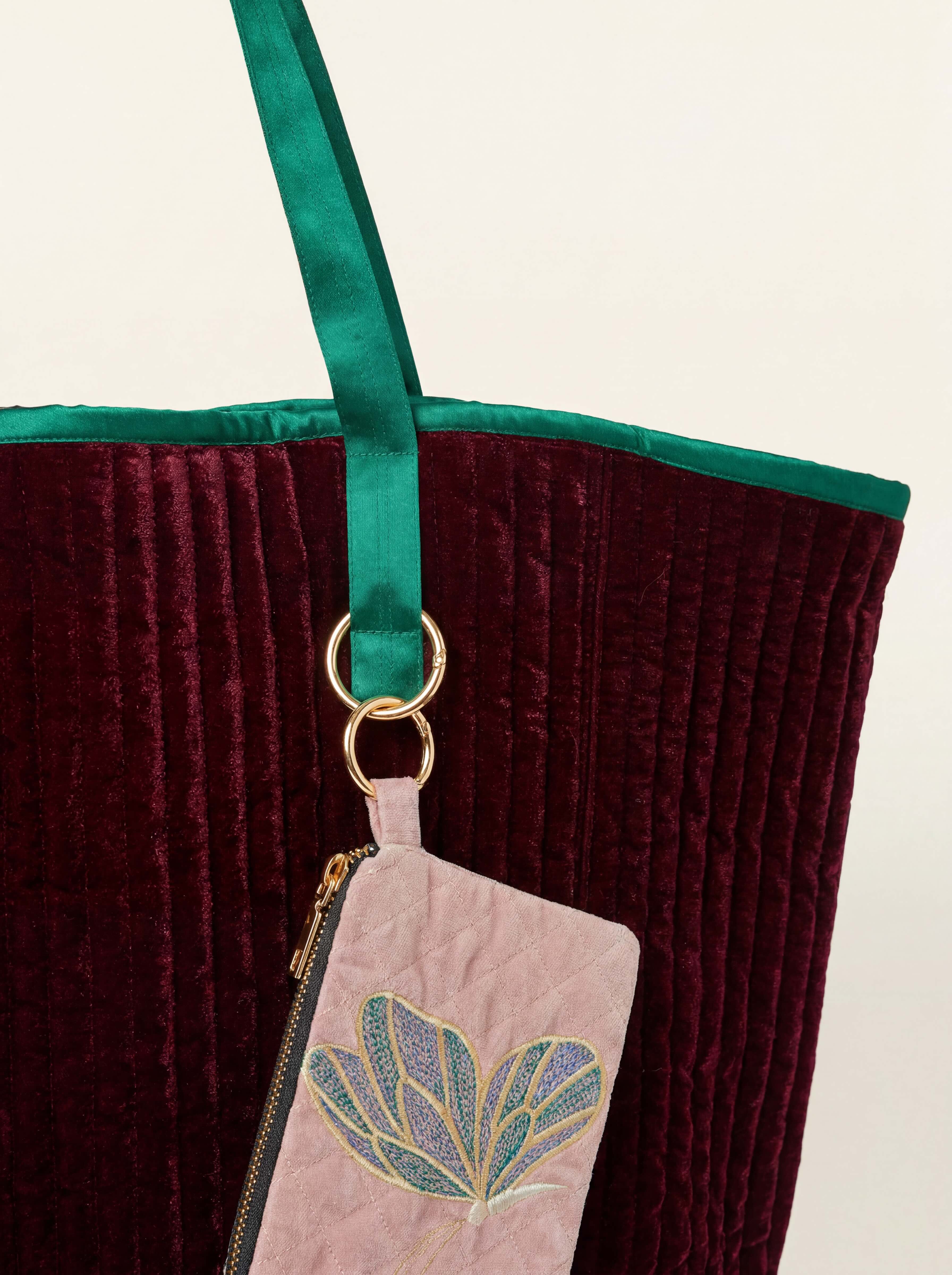 The Cézanne Tote - Burgundy | Teal