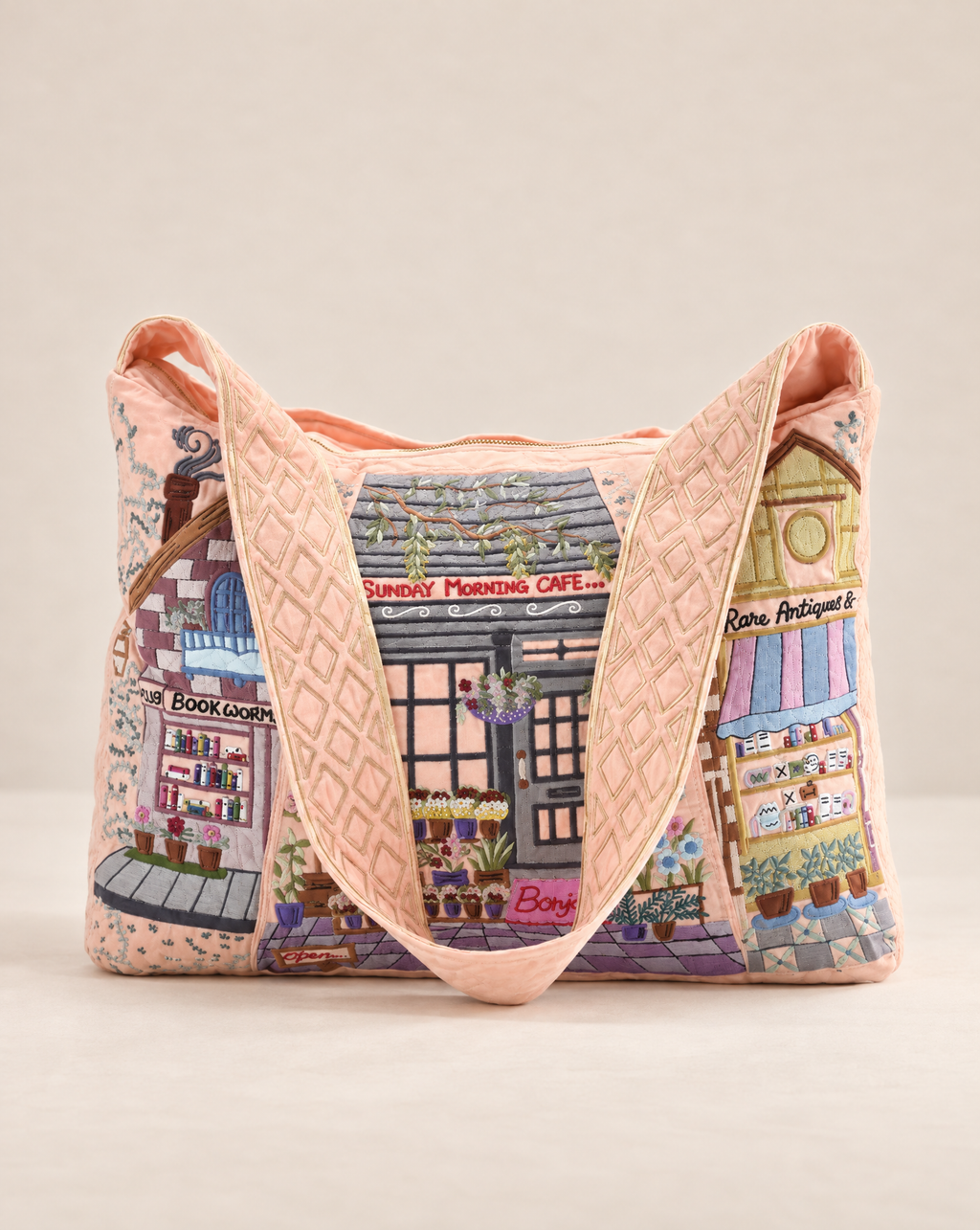 The Chelsea Luxe Tote - Blush Peach