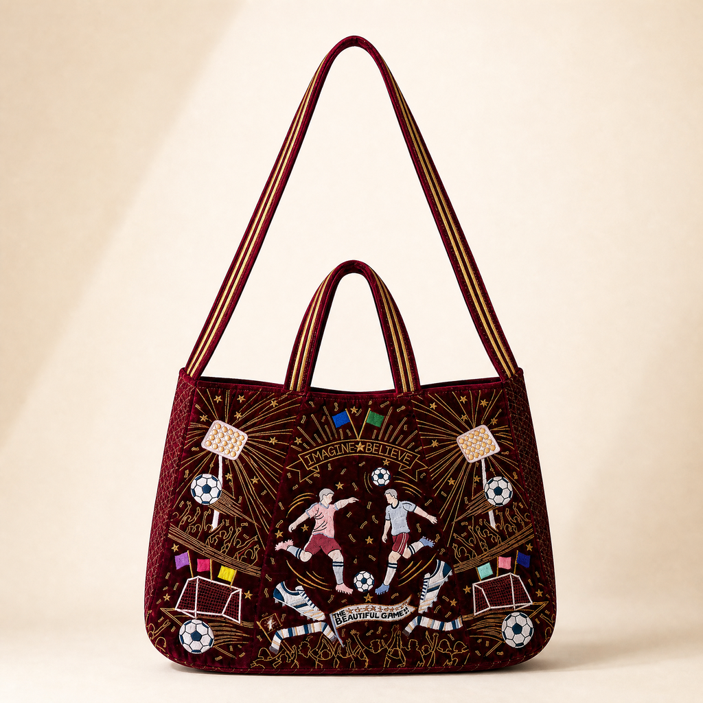 The Matchday Tote - Wine Red
