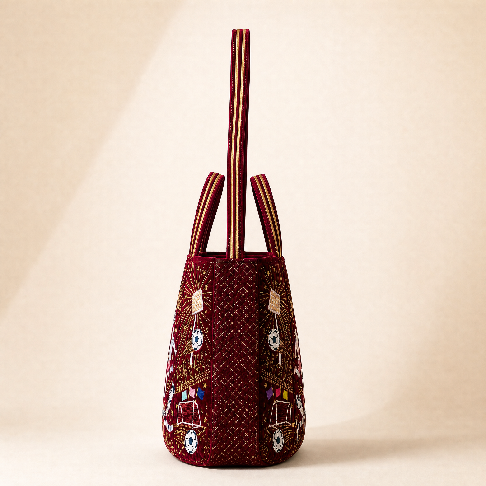 The Matchday Tote - Wine Red