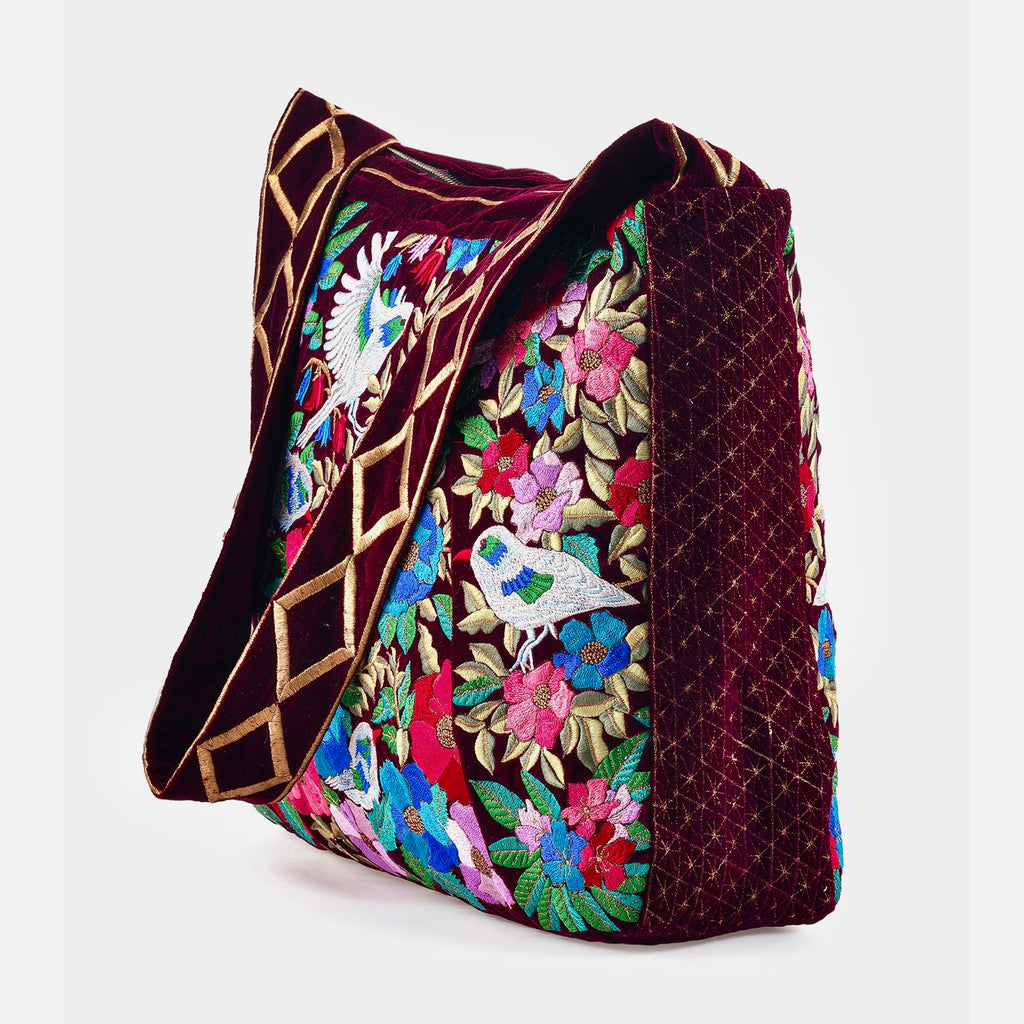 The Madison Luxe Tote Burgundy
