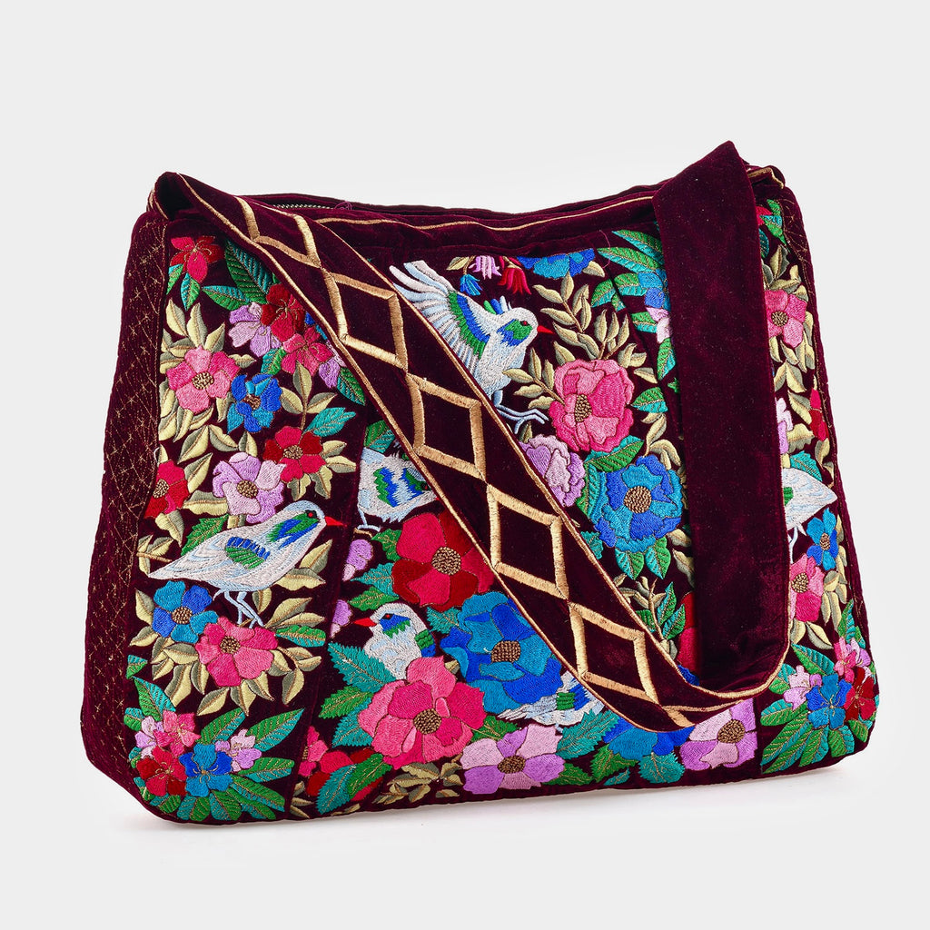 The Madison Luxe Tote Burgundy