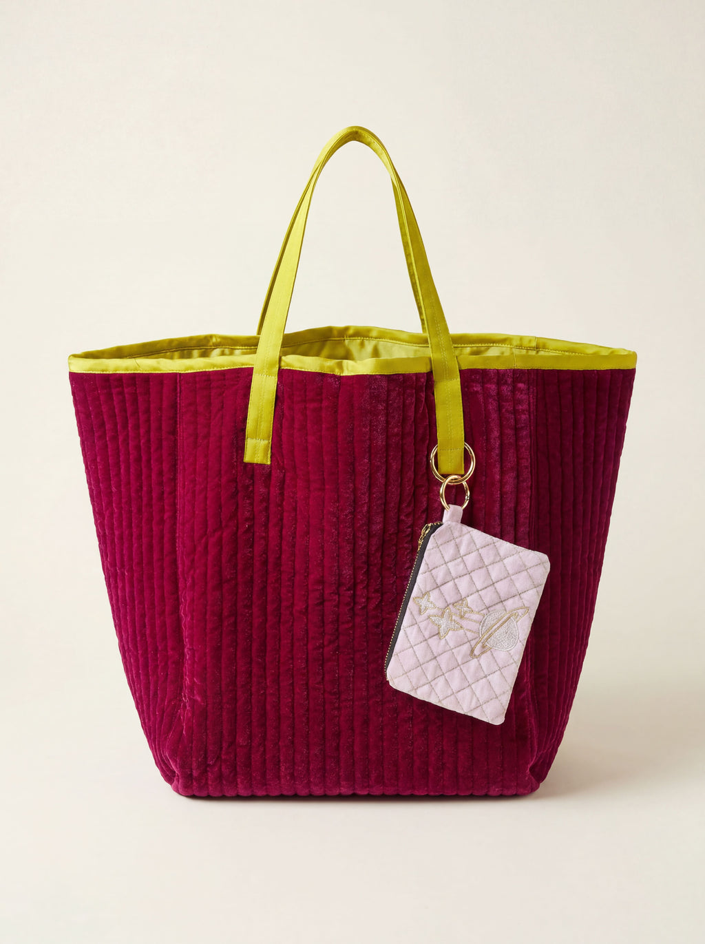The Cézanne Tote - Fuschia | Chartreuse