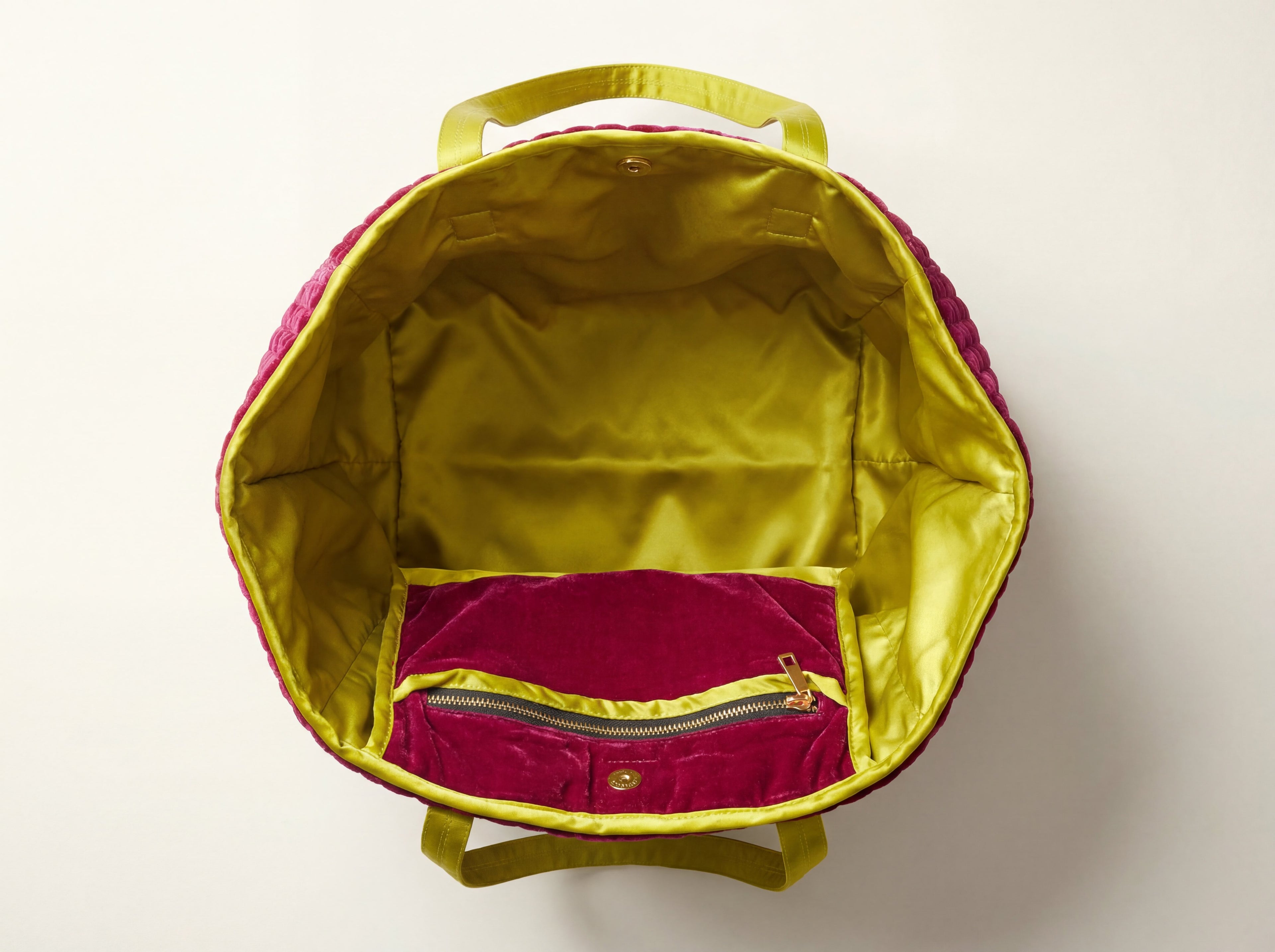The Cézanne Tote - Fuschia | Chartreuse