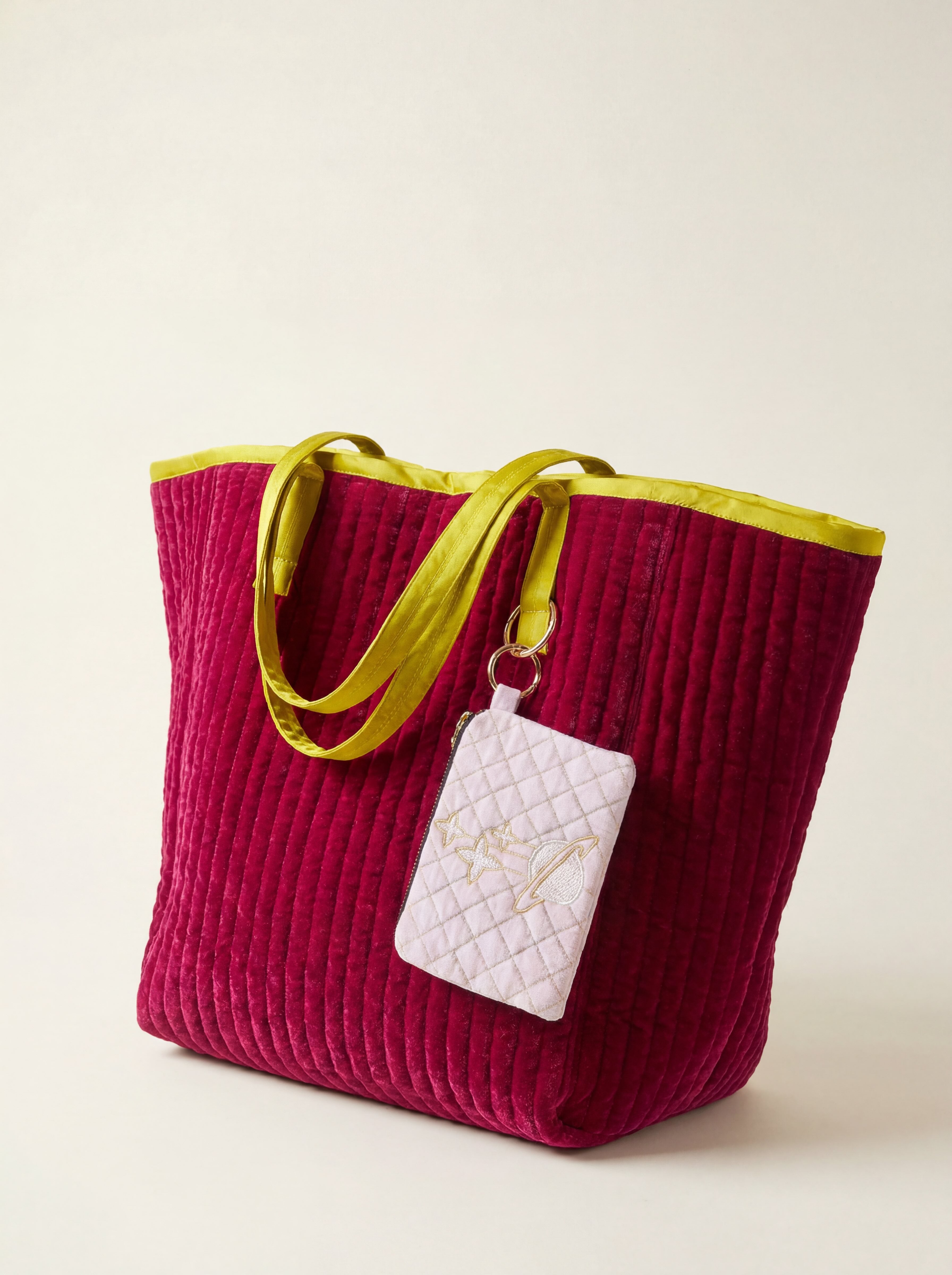 The Cézanne Tote - Fuschia | Chartreuse