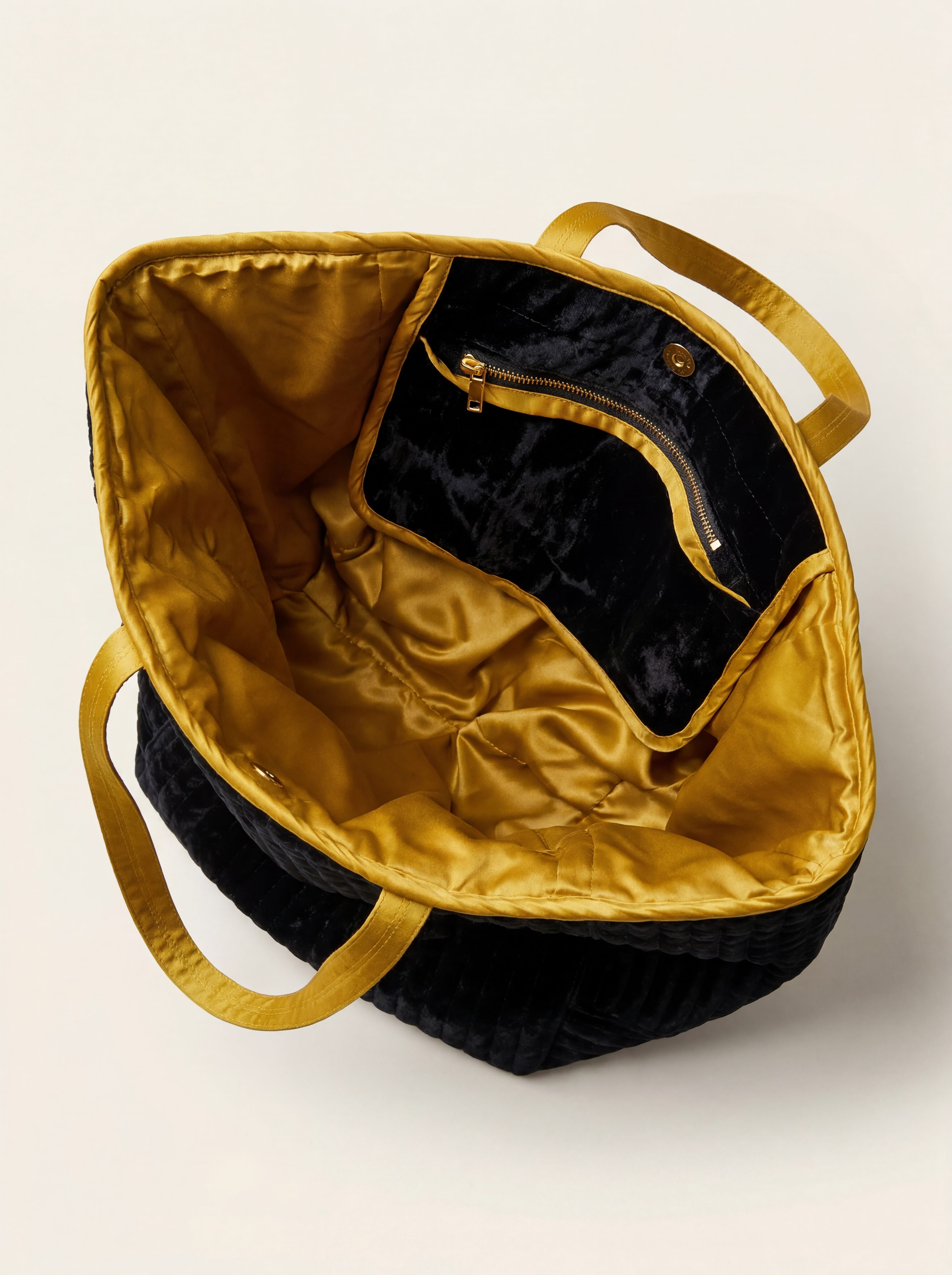 The Cézanne Tote - Midnight Black | Gold