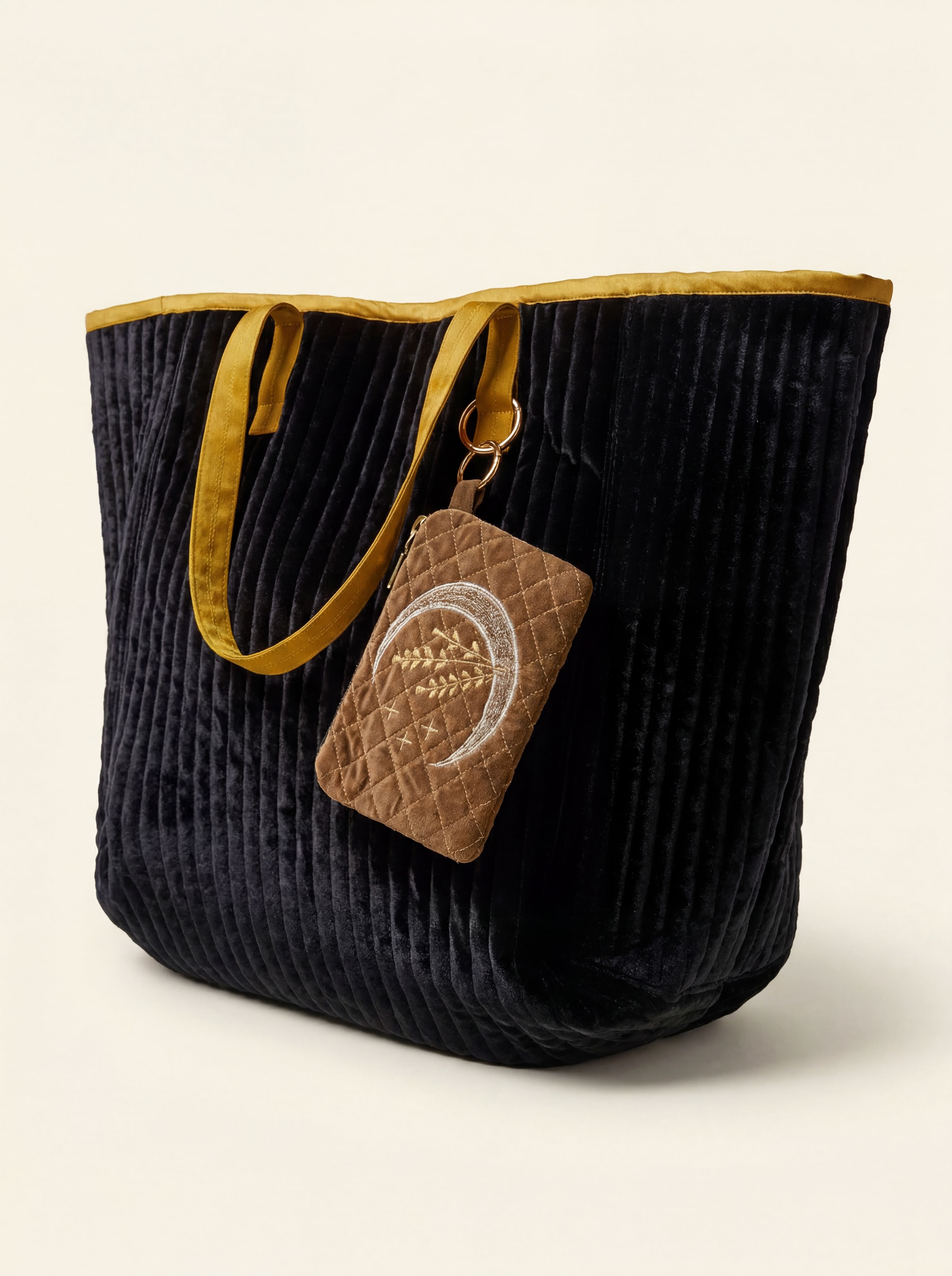 The Cézanne Tote - Midnight Black | Gold