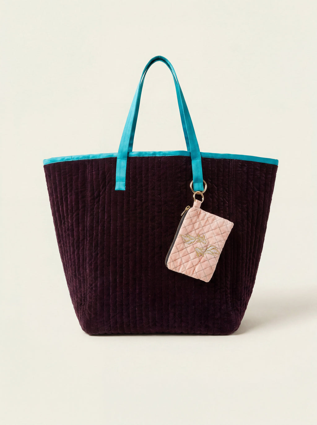 The Cézanne Tote - Deep Plum | Turquoise