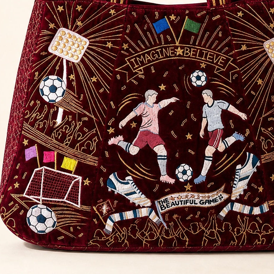 The Matchday Tote - Wine Red