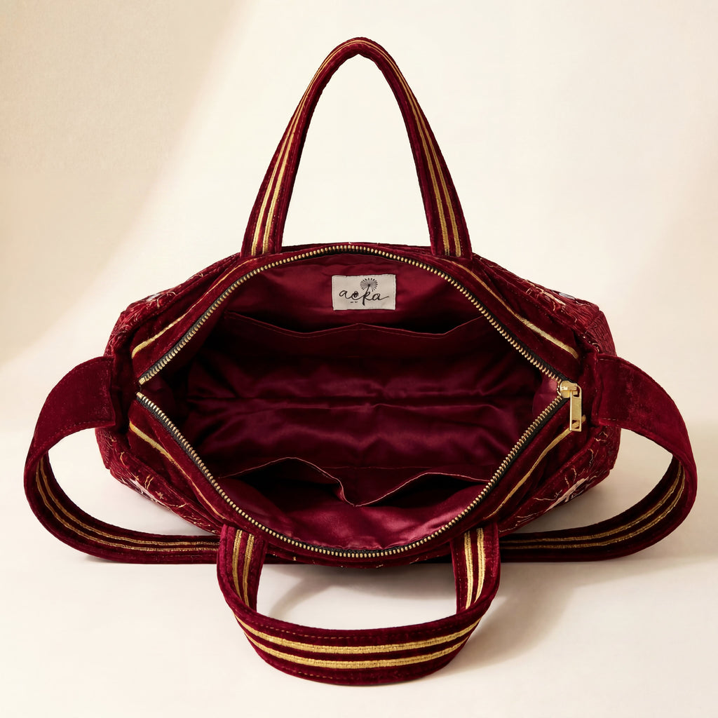 The Matchday Tote - Wine Red