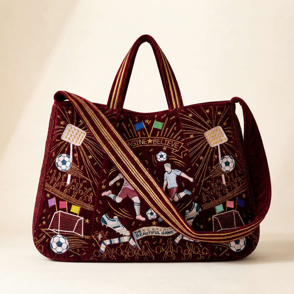 The Matchday Tote - Wine Red
