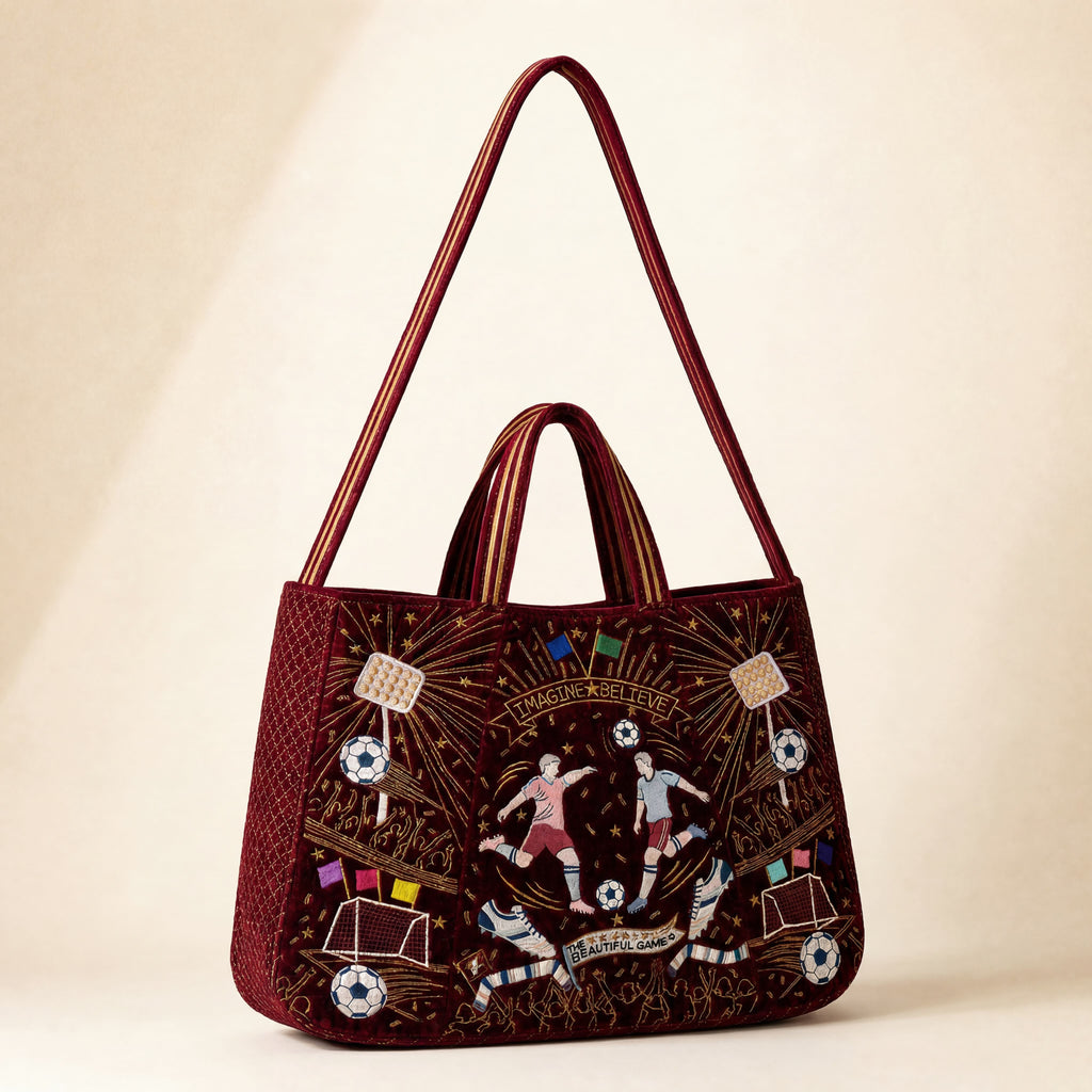 The Matchday Tote - Wine Red