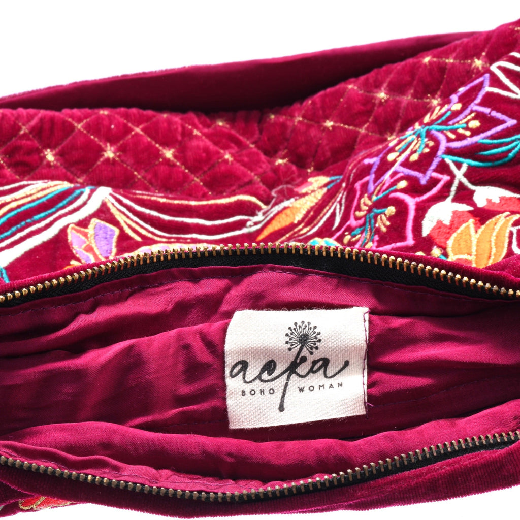 The Selena Luxe Tote Berry Red Light