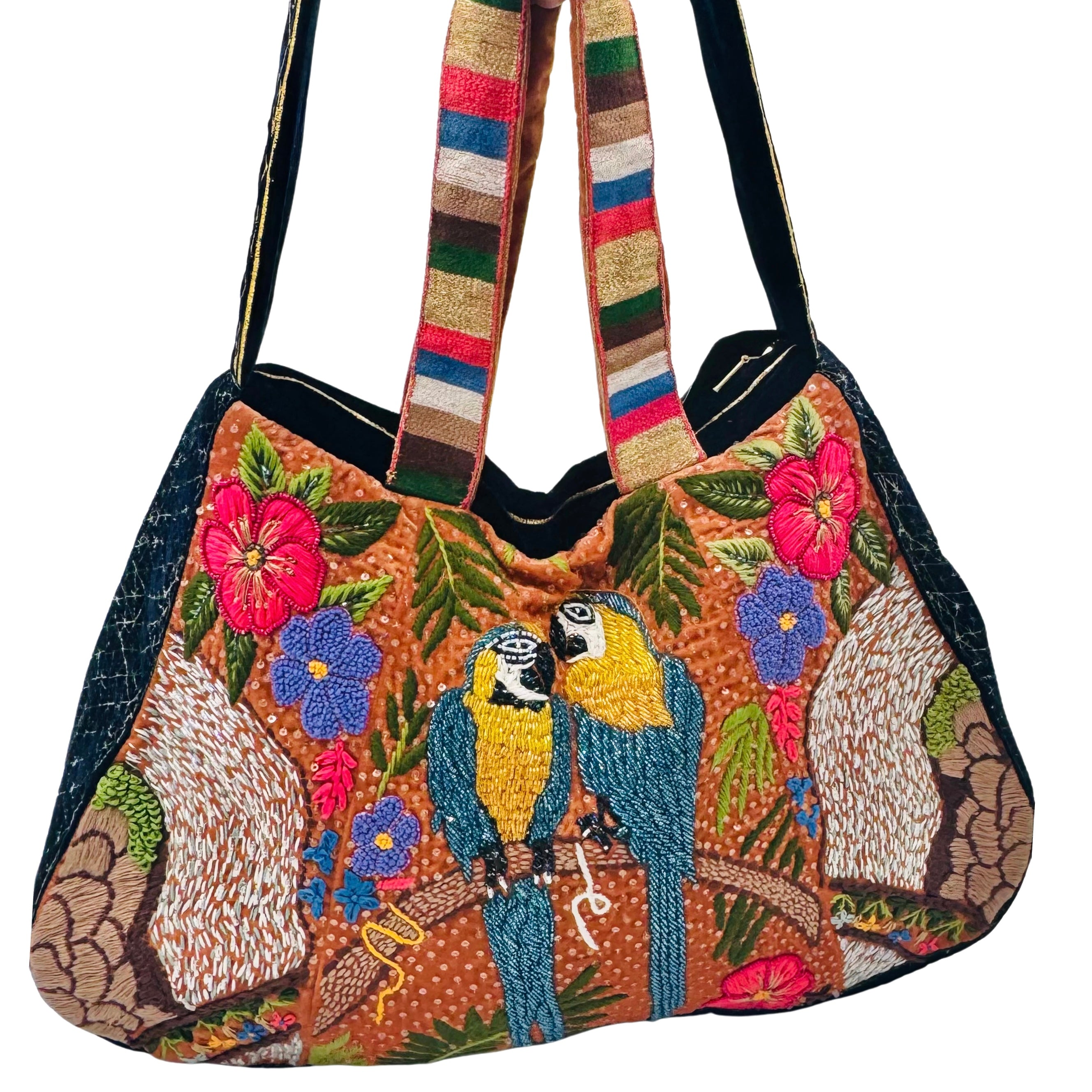 The Malibu Luxe Tote | Handcrafted Tropical Velvet Bag – Aeka Studio